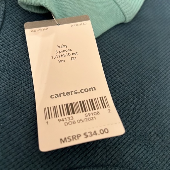 NWT Carter's 3 piece set size 9 months - Picture 7 of 7